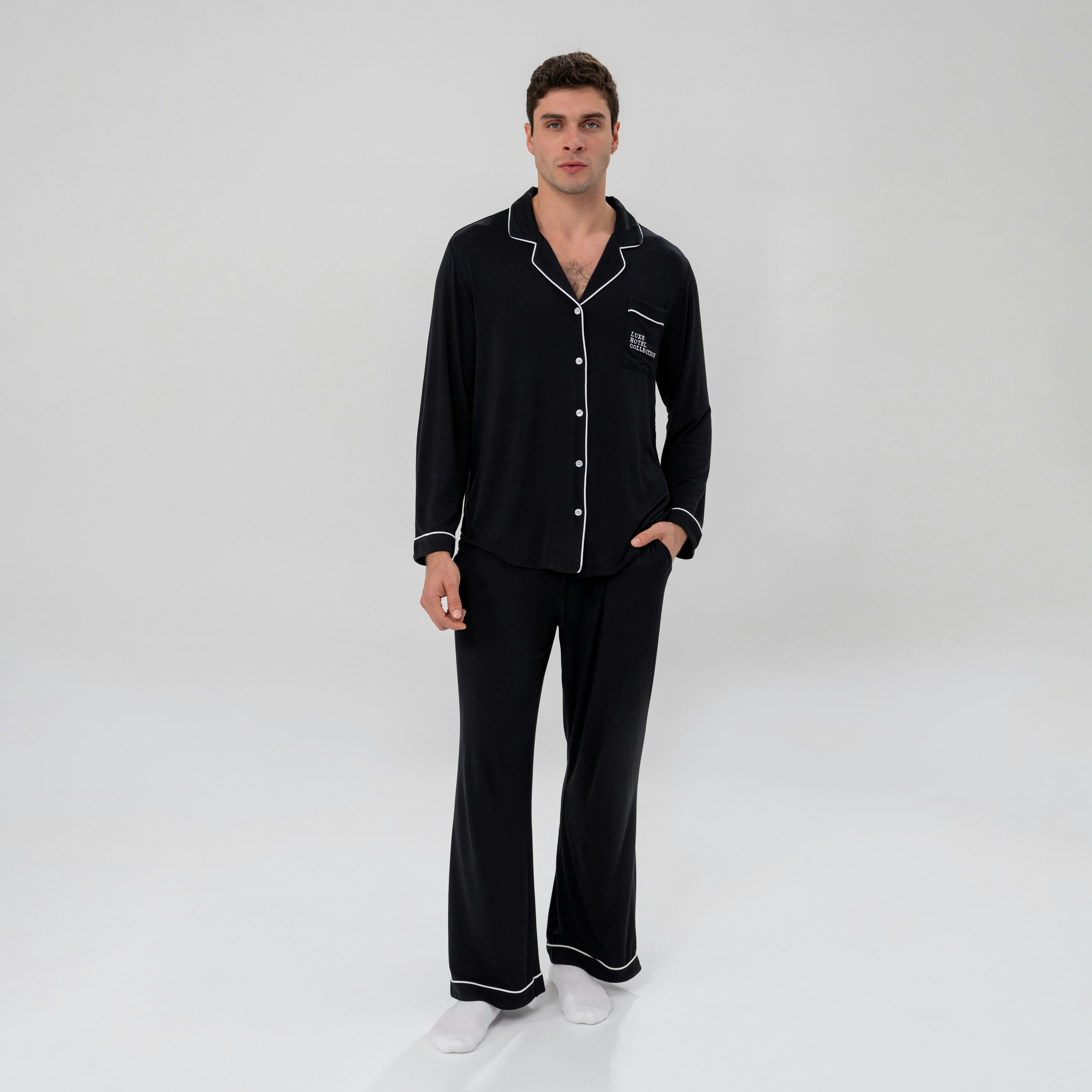 Men's Luxe Bamboo Long PJ Set