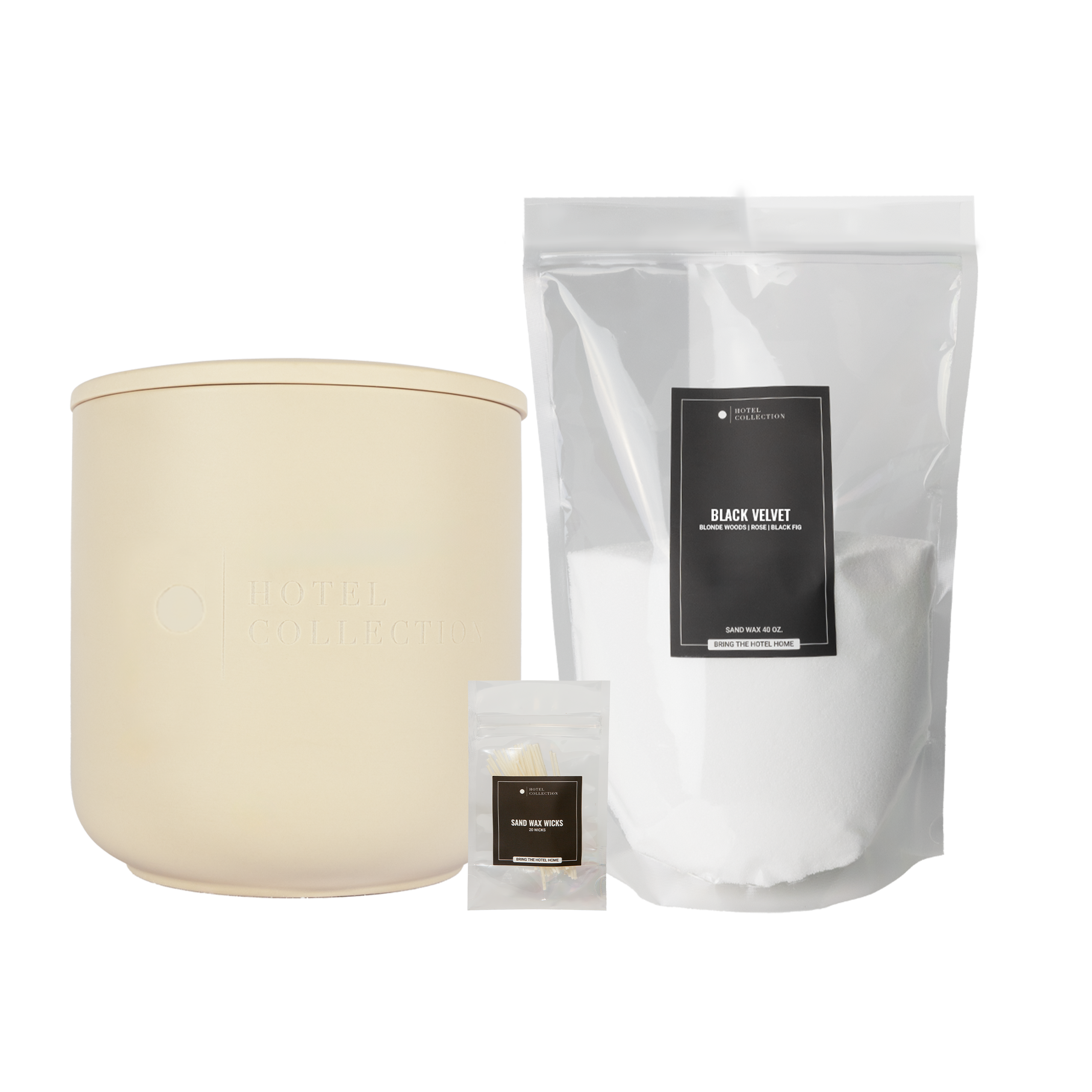 Grande Ceramic Sand Wax Set